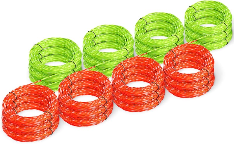 EVENTRONIC 12 Pack AL2420PD Replacement Twisted Trimmer Line Compatible with All EGO 15-Inch String Trimmers Weed Eater, Dual Color Pre-Cut 0.095" 168Ft Weed Wacker String line for EGO Trimmers String - Image 1